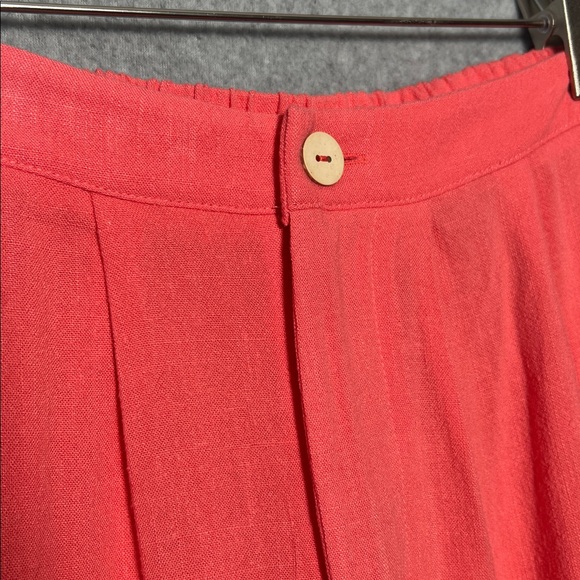 Sadie & Sage Pink Botanical Linen Pants Elastic waist NEW size S - Picture 4 of 7